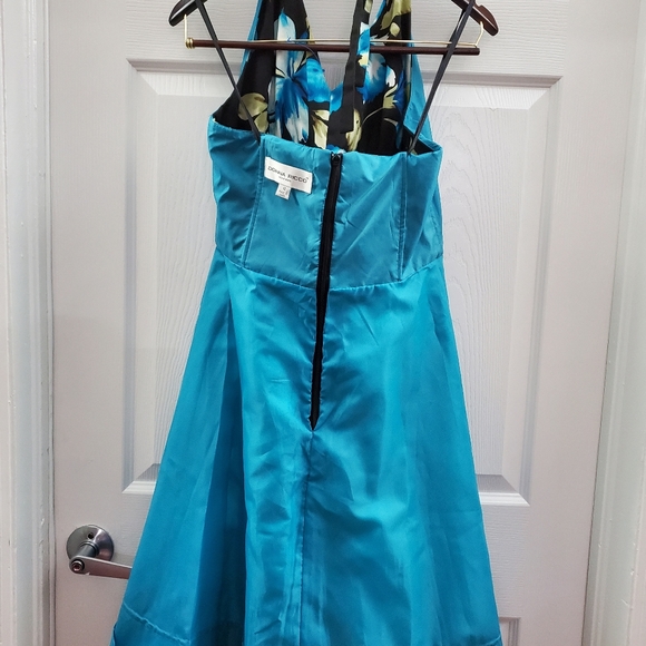 Blue and black beautiful dress - Picture 5 of 9